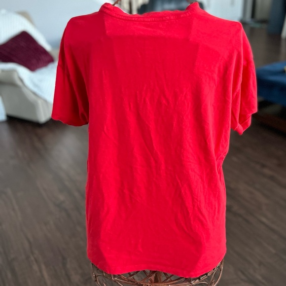 PINK Victoria’s Secret Red Chill Vibes Shirt Medium - Picture 7 of 11